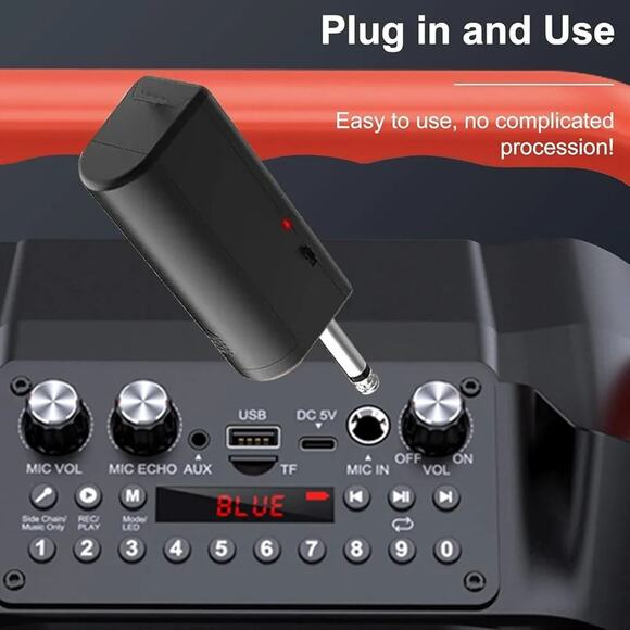 ALPOWL Wireless Microphones, Metal Dynamic Microphone System with... - Picture 2 of 10